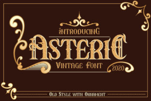 Asteric: A Retro Vintage Font That Makes Handmade Designs Shine