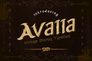 Avalla: A Playfully Nostalgic Display Font for Digital Branding
