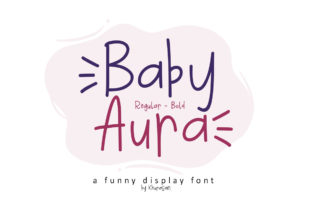 Baby Aura: A Playful Display Font for Small Business Branding