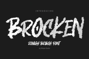 Brocken: A Brushed All-Caps Display Font That Commands Attention