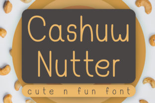 Cashuw Nutter: A Playful Display Font That Elevates Small Business Branding