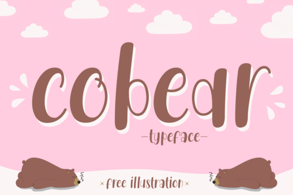 Cobear Display Font for Handmade Creators