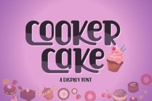 Cooker Cake Font: Whimsical Display Type for Handmade Brands