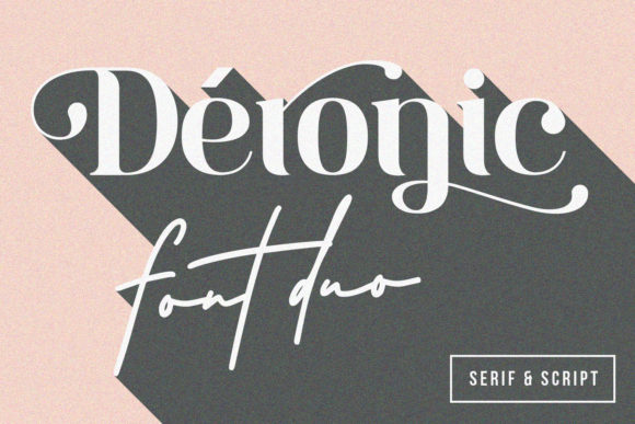 Deronic: A Luxurious Display Font for Handmade Brands