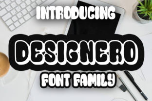 Designero: A Playful Brush-Style Typeface for Editorial Impact