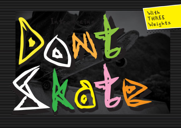 Don’t Skate: A Bold Display Font That Adds Instant Retro Charm