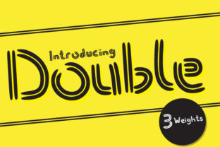 Double: A Playful, Polished Display Font for Small Business Branding