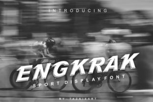 Engkrak: A Dynamic Display Font for Modern Web Design