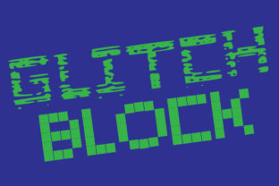 Glitch Blocks Family: A Sci-Fi Display Font for Standout Branding