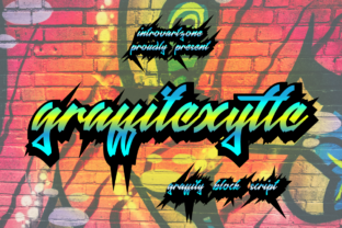 Graffitexytte: A Bold Display Font for Handmade Labels & Printables