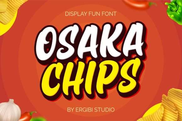 Osaka Chips: A Playful Display Font for Editorial Impact