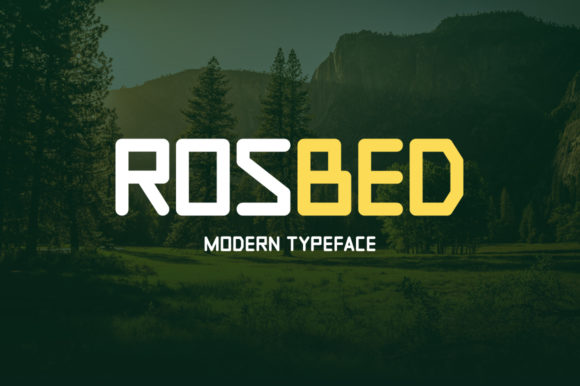 Rosbed: A Fresh Display Font for Modern Brand Identity