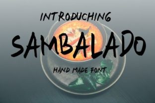 Sambalado: A Bold, Stylish Display Font for Digital Branding