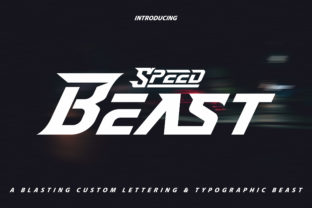 Speed Beast: A Bold Display Font for Digital Impact