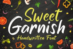 Sweet Garnish: A Playful Handwritten Font for Crafters